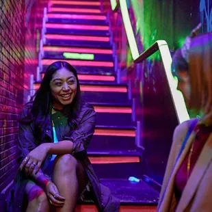 Heading upstairs for our Booty Shaker Shot