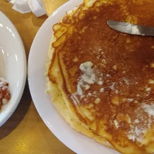 Hot Cake and Corned Beef Hash