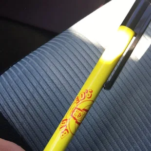 Owner gave me a pen as a souvenir of my childhood.  He understands me. Lol