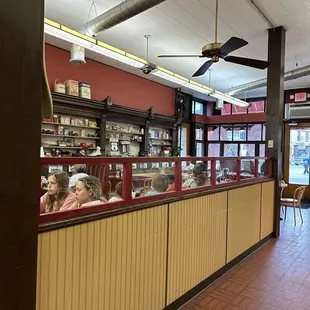 the inside of the restaurant