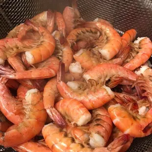 All you can eat boiled shrimp; available from 5-10 on Saturday nights