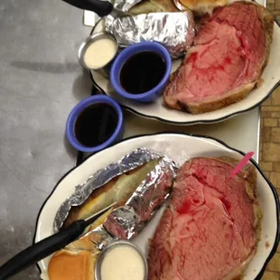 Medium-Rare Prime Rib; available from 5-10 on Friday nights (if available)