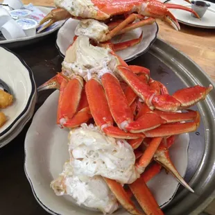 Boiled crab leg clusters; available from 5-10 on Thursday Nights