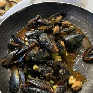 mussels in a sauce