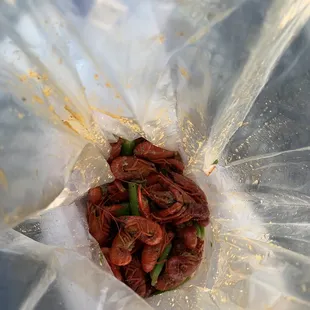 Garlic &amp; butter crawfish