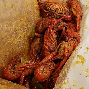 Viet-Cajun flavored Crawfish