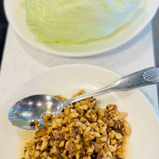 Minced Chicken w/ Lettuce Cup is ready for you