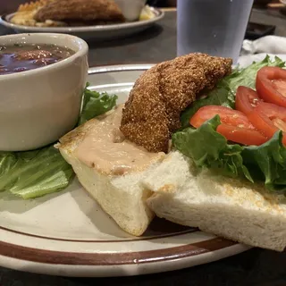 Catfish Po- Boy Sandwich