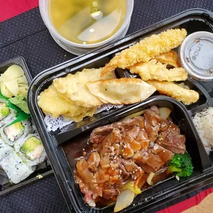 Steak Teriyaki Dinner Bento ($17.95)