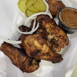 chicken wings and pickles
