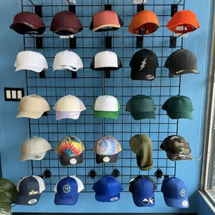 We can print your logo or photo on any hat. We carry a large inventory beyond what&apos;s on display.