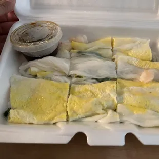 Shrimp and Egg Rice Roll