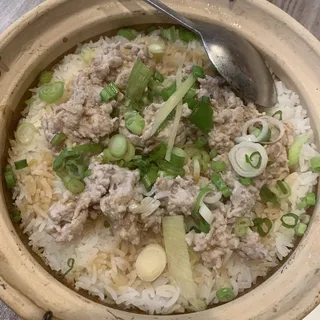 Salty Fish and Ground Pork Clay Pot Rice
