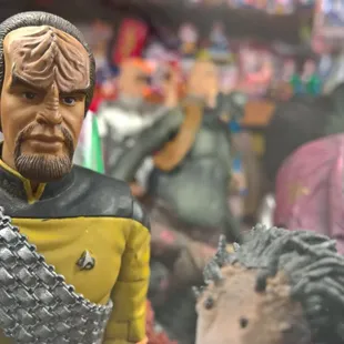 Worf contemplates a burrito.