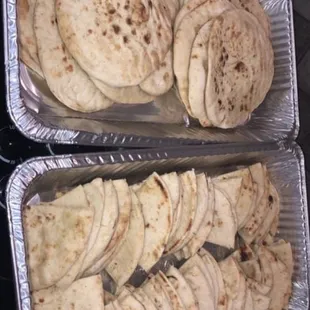 Pita for a catered event