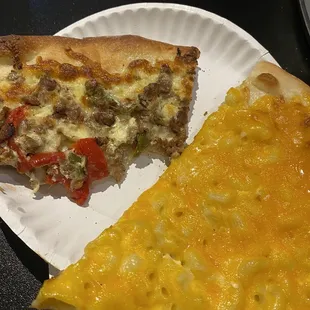 Philly Cheesesteak Home Run Pizza Big G&apos;s Mac N Cheese Pizza