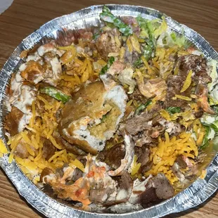 Big Guy's Mixed Rice Platter