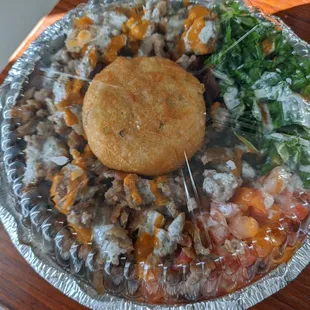 a plate of food