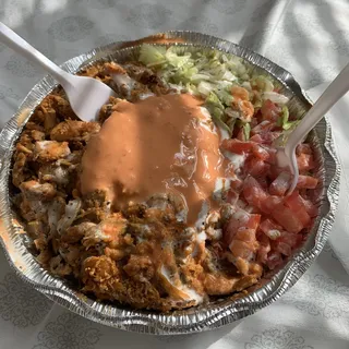 New York City Style Chicken Rice Platter