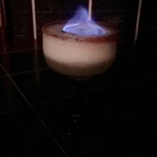 Flaming margarita