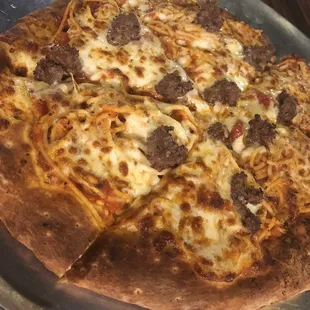 Spaghetti Pizza