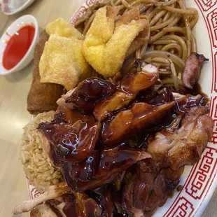 Teriyaki chicken &amp; Chicken Lo Mein Dinner