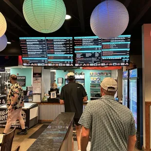 Larger digital menu and order kiosks.