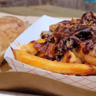 ows a burger and fries