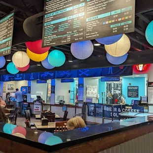 Dining area and walk-up ordering counter