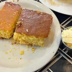 Cornbread and butter