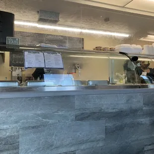 interior, sushi and sashimi