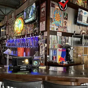  the bar area