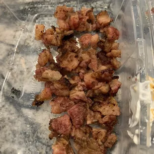 All the Fat I pulled out of my chopped beef baker.