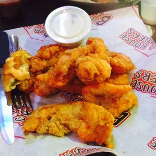 Boneless wings...mild big serving