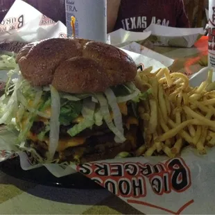 The Big Gun...4 patties, 4 cheese...