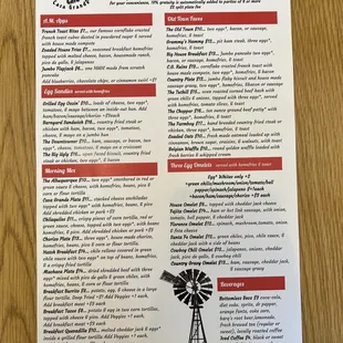 Menu as of 1.27.22