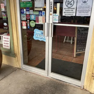 Closed at 4:45p. No hours posted!