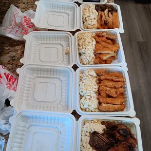 2/11/24.  Four combos with all macaroni salad (no rice) $3.75 charge x4.  Good food, 4/5 stars!