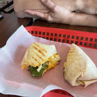 This is the veggie burrito!  Yummy!