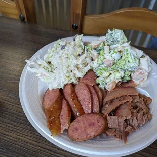 Sausage and Brisket Plate