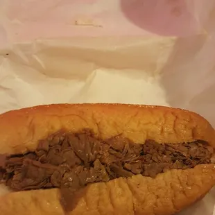 No flavor. Dry because they forgot to give my juice and peppers on the side.