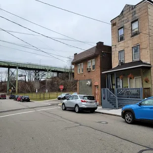 cars parked on the street