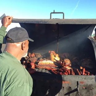 Big Jim at his pit.