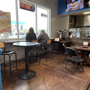 Inside seating situation