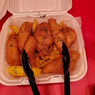 Lake Perch Meal plus Order included a side. I ordered Fries @ $14.99. Friday 9/20/2024