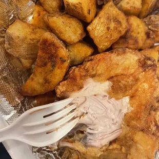 breasted Chicken Breast with Broasted Potatoes
