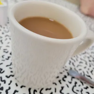 Excellent hot coffee