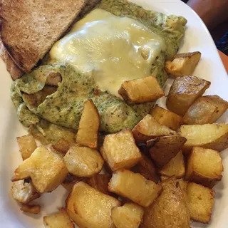 Chicken and Pesto Omelette