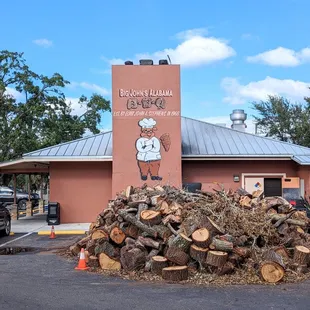 View from parking lot