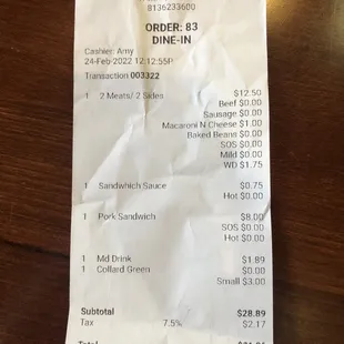 Receipt